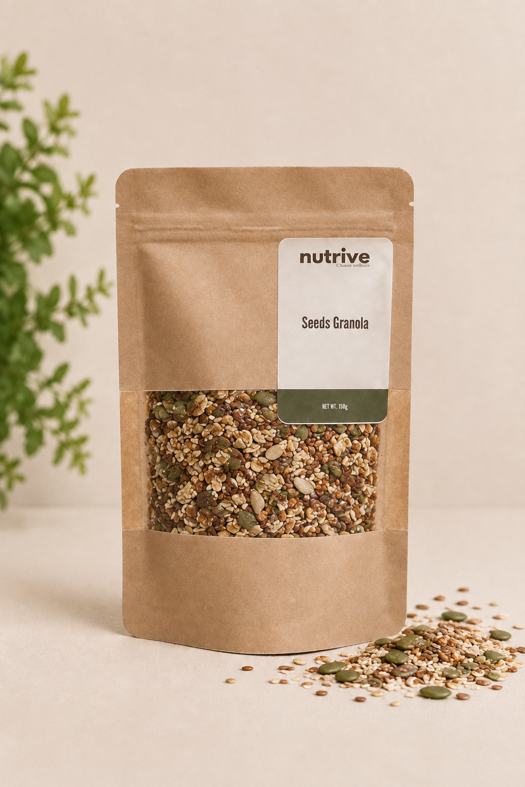 طبق زبادي وفاكهة بجرانولا البذور من Nutrive